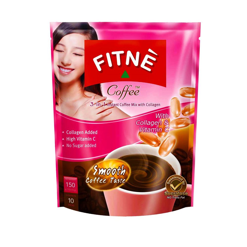 Picture of TH | Fitné | Diet Coffee 3 in 1 with Collagen & Vitamin C | 24x150g.