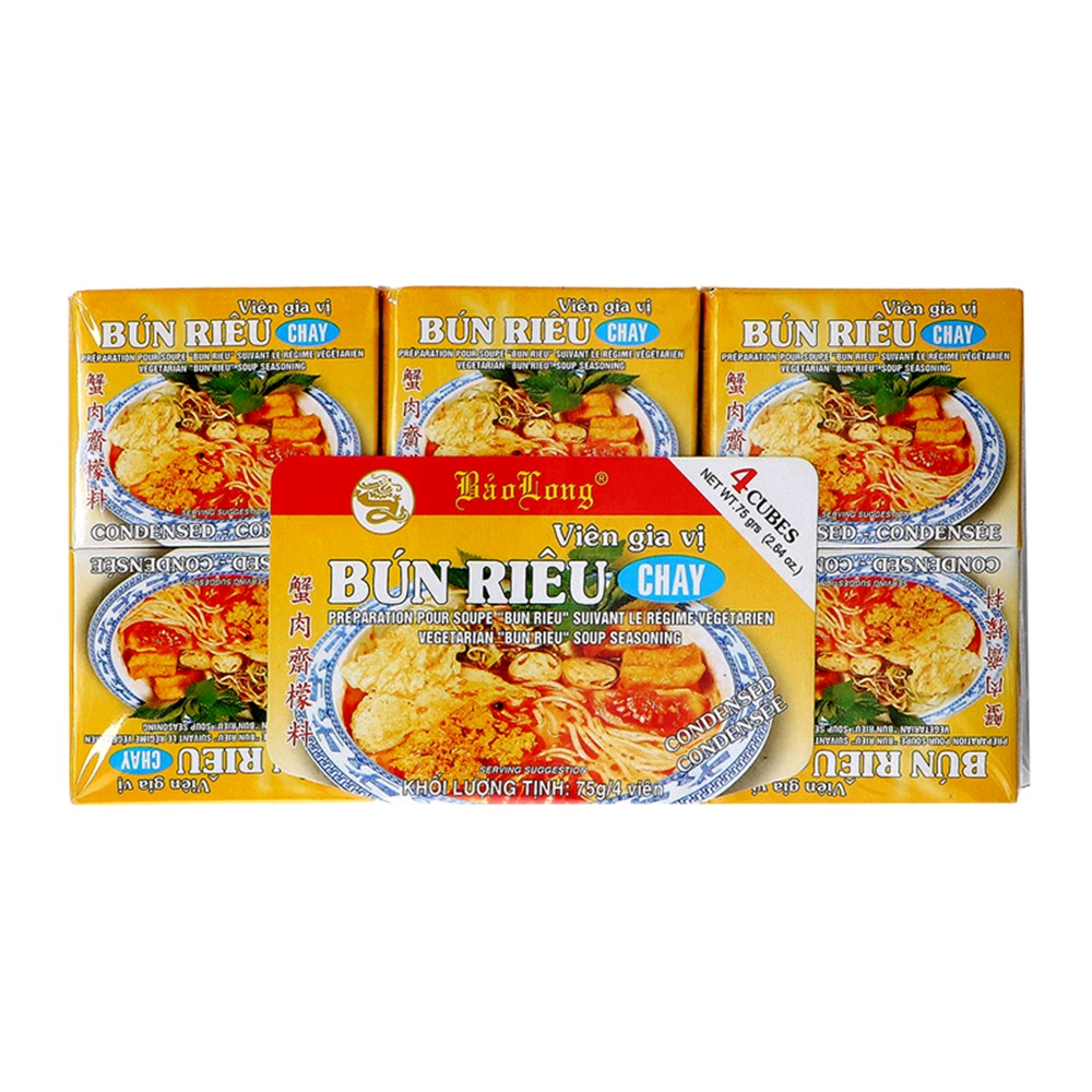 Picture of VN | Bao Long | Vegan " Bun rieu" Soup Seasoning | 12x12x75g.