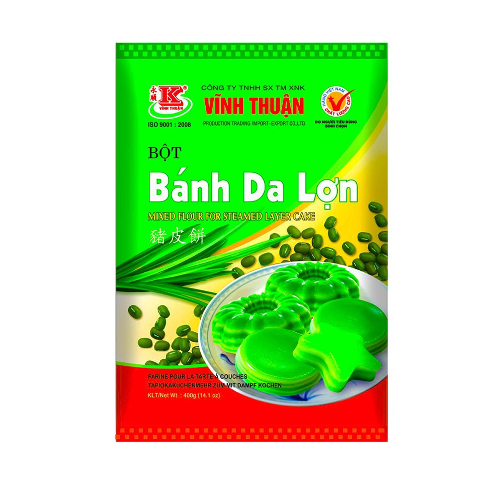 Picture of VN Mixed Flour Steamed Layer Cake- Bot Bánh Da Lon