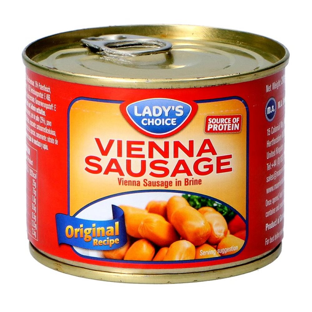 Picture of DE | Lady's Choice | Vienna Sausage - Chicken (Halal) | 24x200g.