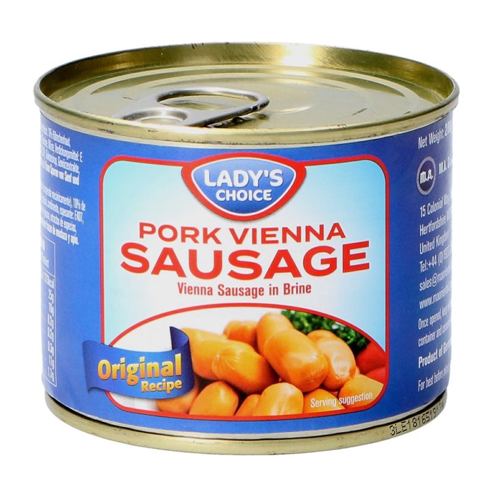 Picture of DE | Lady's Choice | Vienna Sausage - Pork | 24x200g.