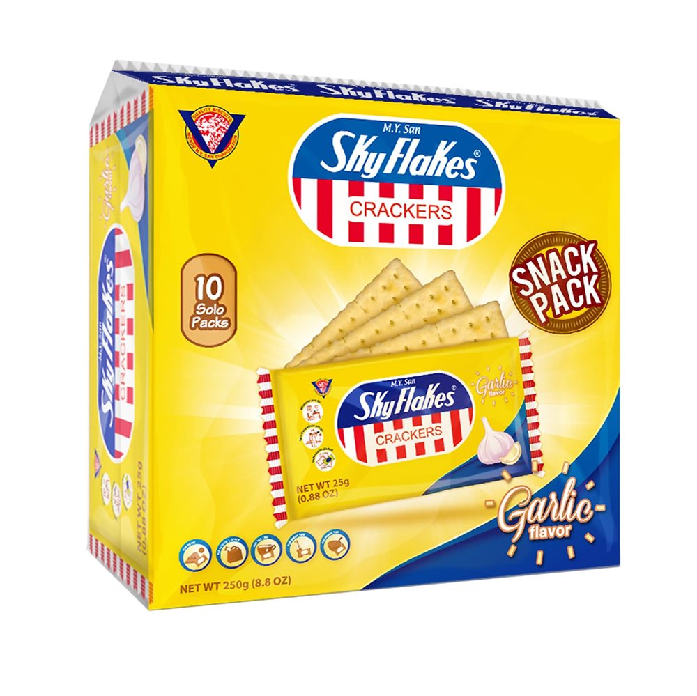 Picture of PH | M.Y. San | Sky Flakes Crackers - Garlic Snack Pack | 20x(10x25g.)