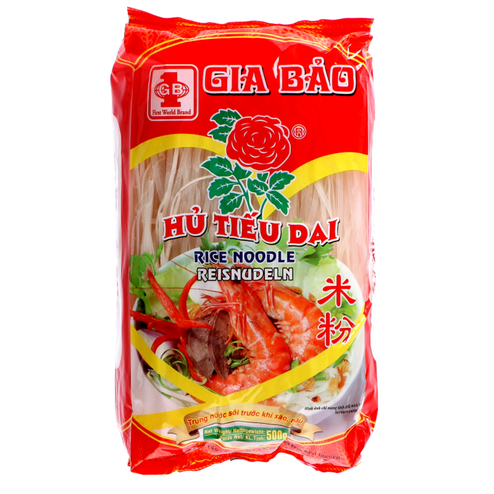 Picture of VN | Gia Bao | Rice Noodle - Hu Tieu Dai - 2,5mm | 20x500g.