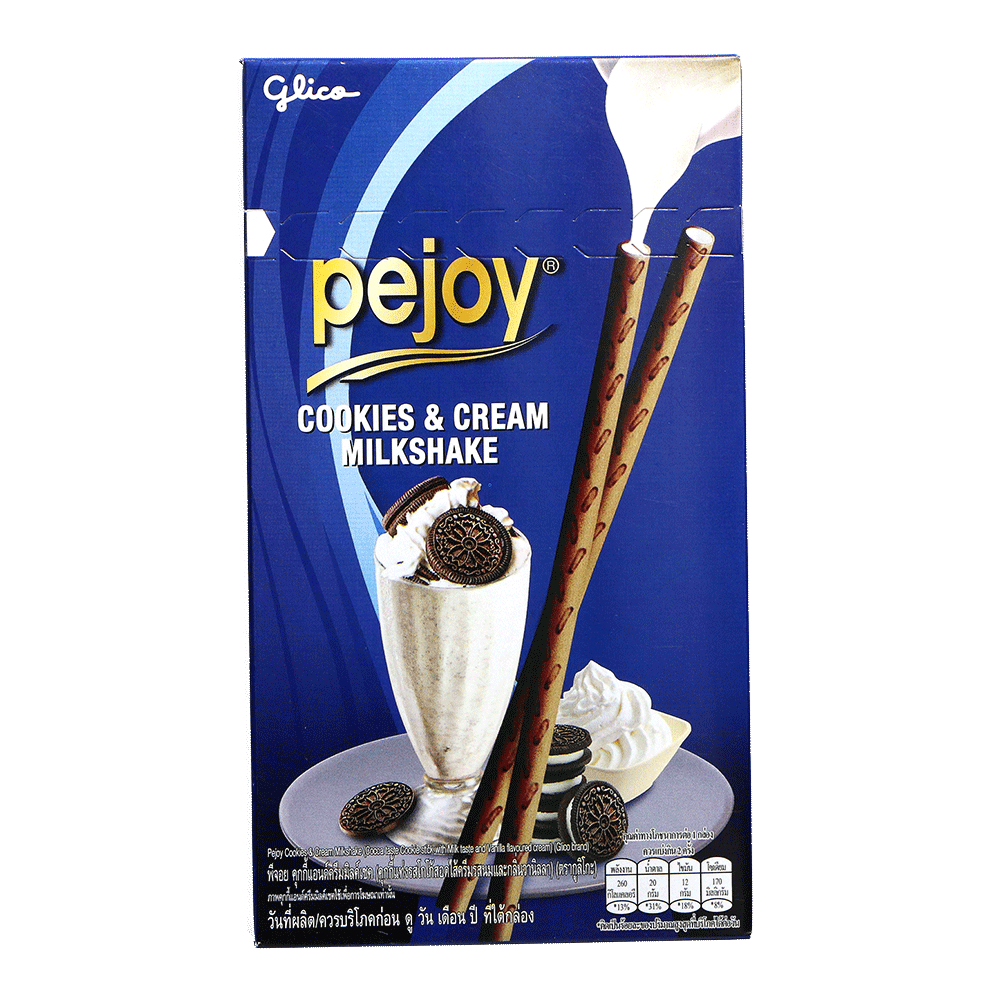 Picture of TH | Glico | Pejoy Cookie & Cream Milkshake | 6x10x54g.