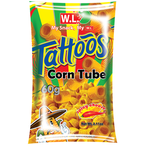 Picture of PH Tattoos Corn Tube Spicy Cheese