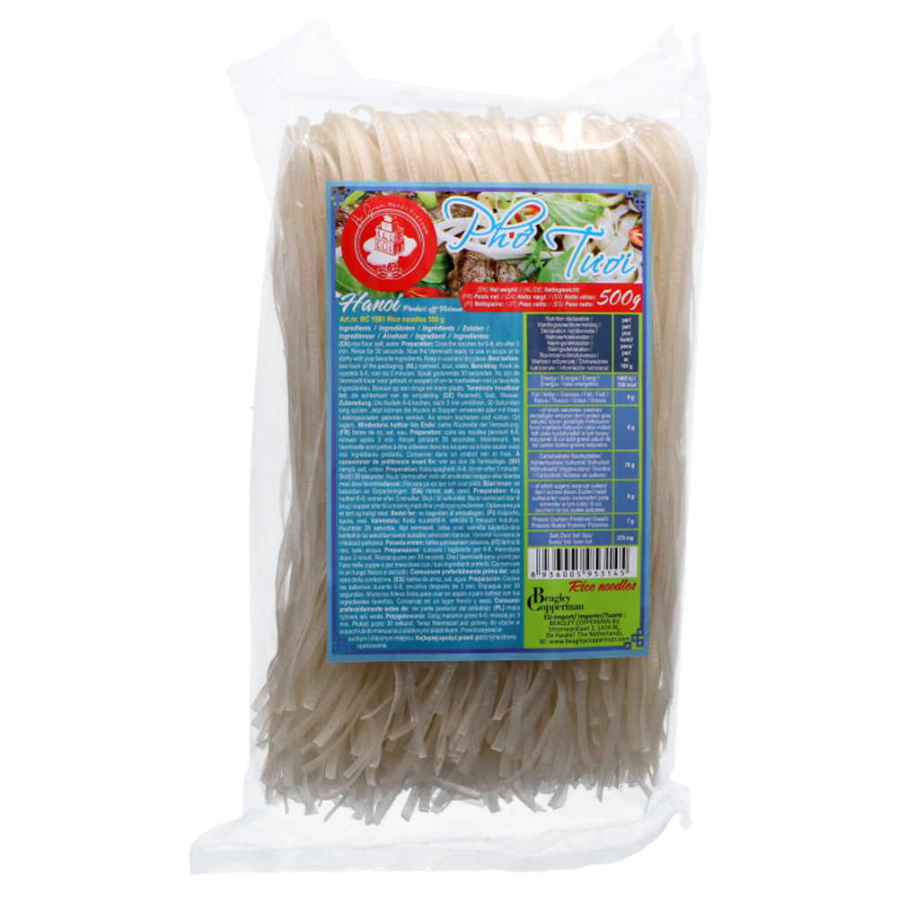 Picture of VN | Hồ Gươm Ha Noi | Rice Noodles - Phở tươi Hà nội - 4mm | 20x500g.