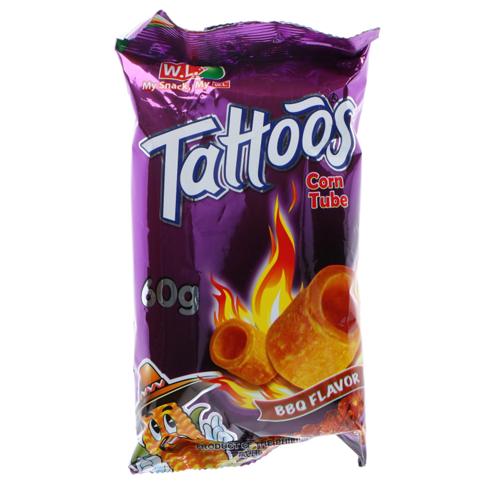 Picture of PH Tattoos Corn Tube BBQ Flavor