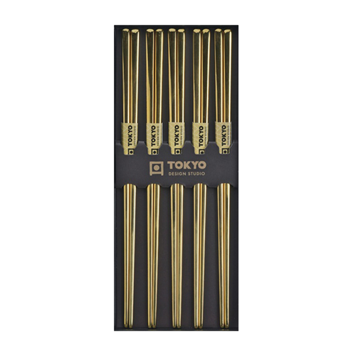 Picture of JP Chopsticks Stainless Steel Gold - 5pair