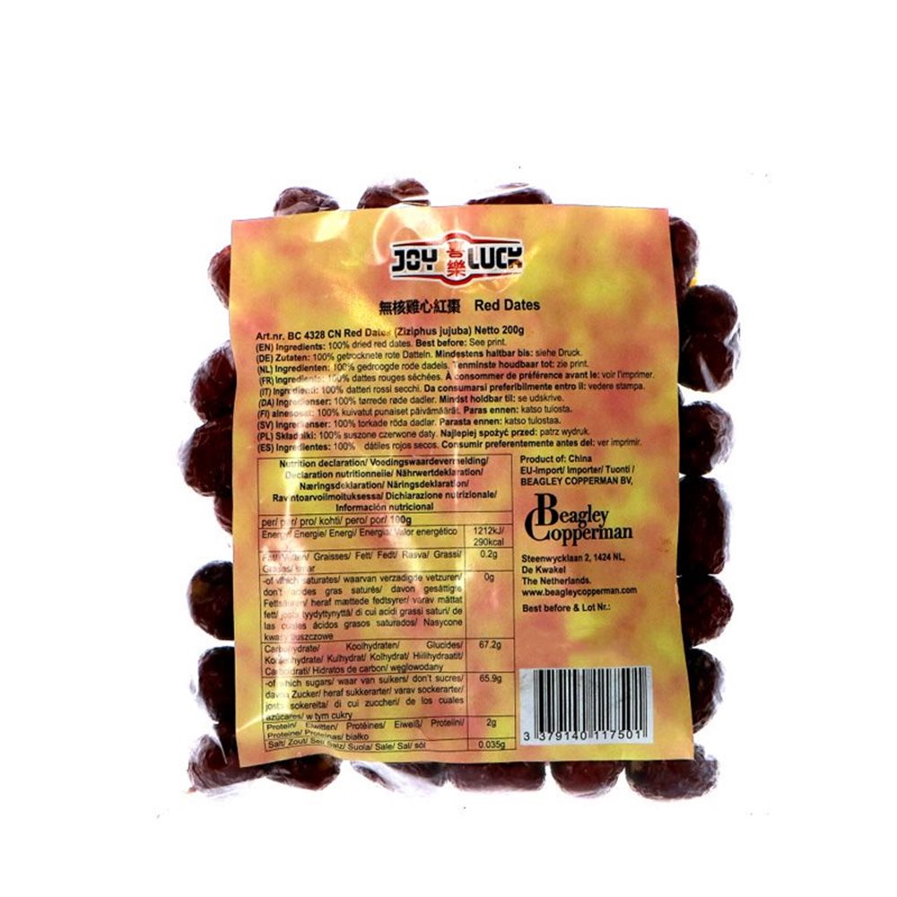 Picture of CN | Joy Luck | Red Dates | 30x200g.