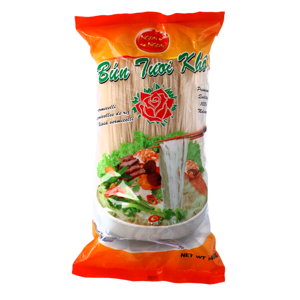 Picture of VN | Ngon Ngon | Rice Noodle Vermicelli Bun Tuoi  Kho | 40x400g.