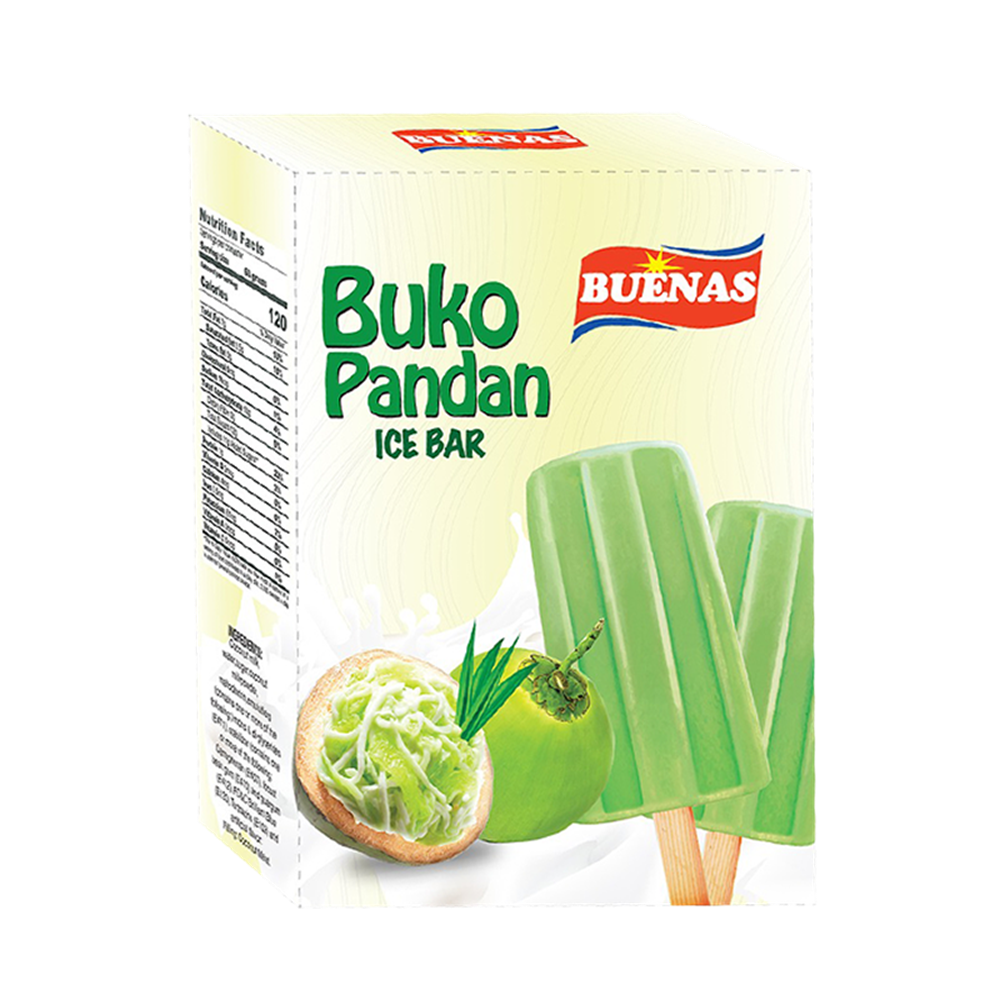 Picture of PH | Buenas | Buko Pandan Ice Cream Bar | 14x5x60g.