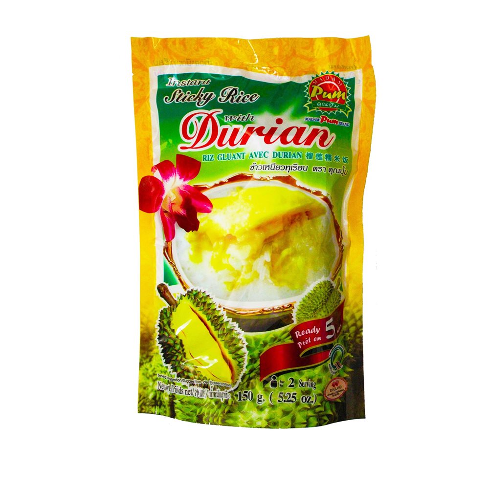 Picture of TH | Madam Pum Brand | Instant Sticky Rice with Durian | 24x150g.