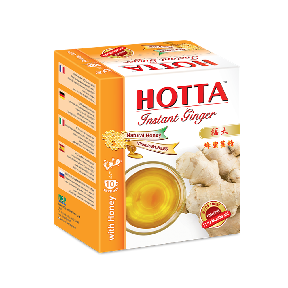 Picture of TH | Hotta | Instant Ginger Tea Drink with Honey-Box | 24x140g.