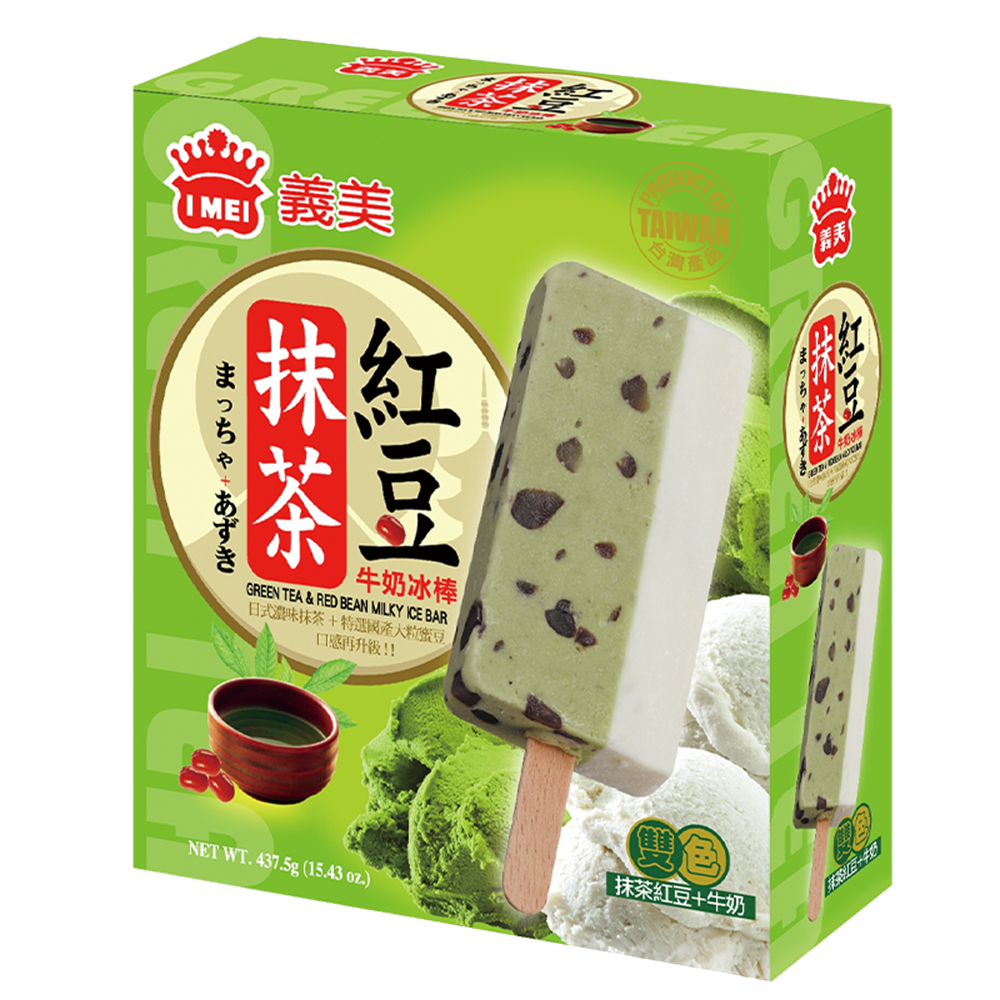Picture of TW Green Tea & Red Bean Milky Ice Bar 5pcs.