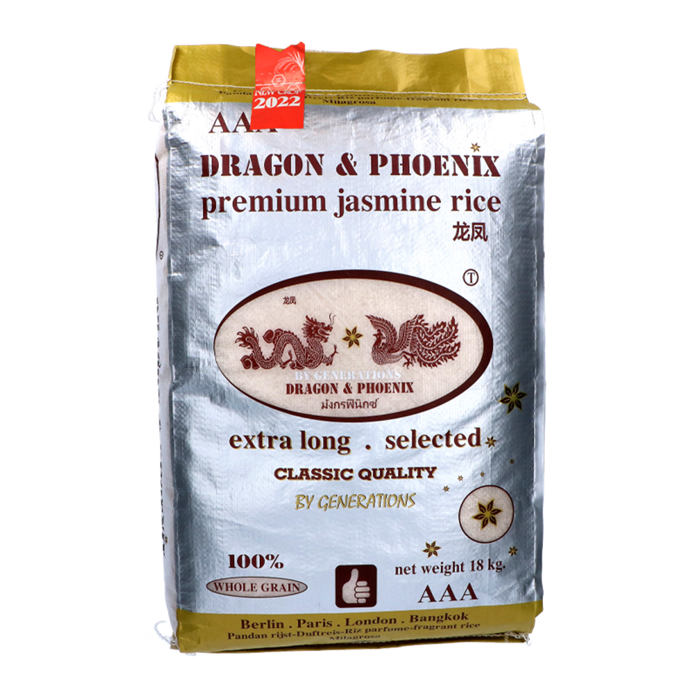 Picture of KH | Dragon & Phoenix | Jasmine Rice Premium Quality 100% Crop 2022 | 18kg.