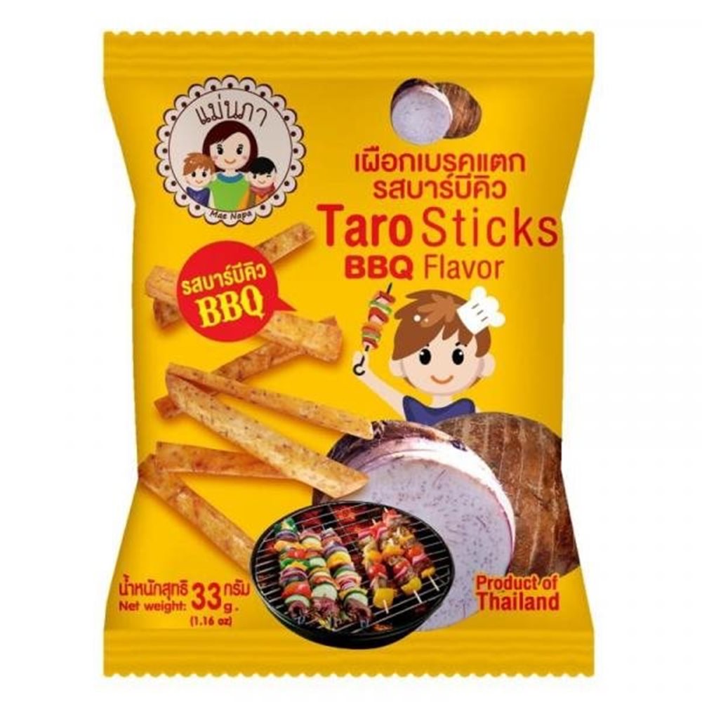 Picture of TH | Mae Napa | Taro Sticks BBQ Flavor | 48x33g.