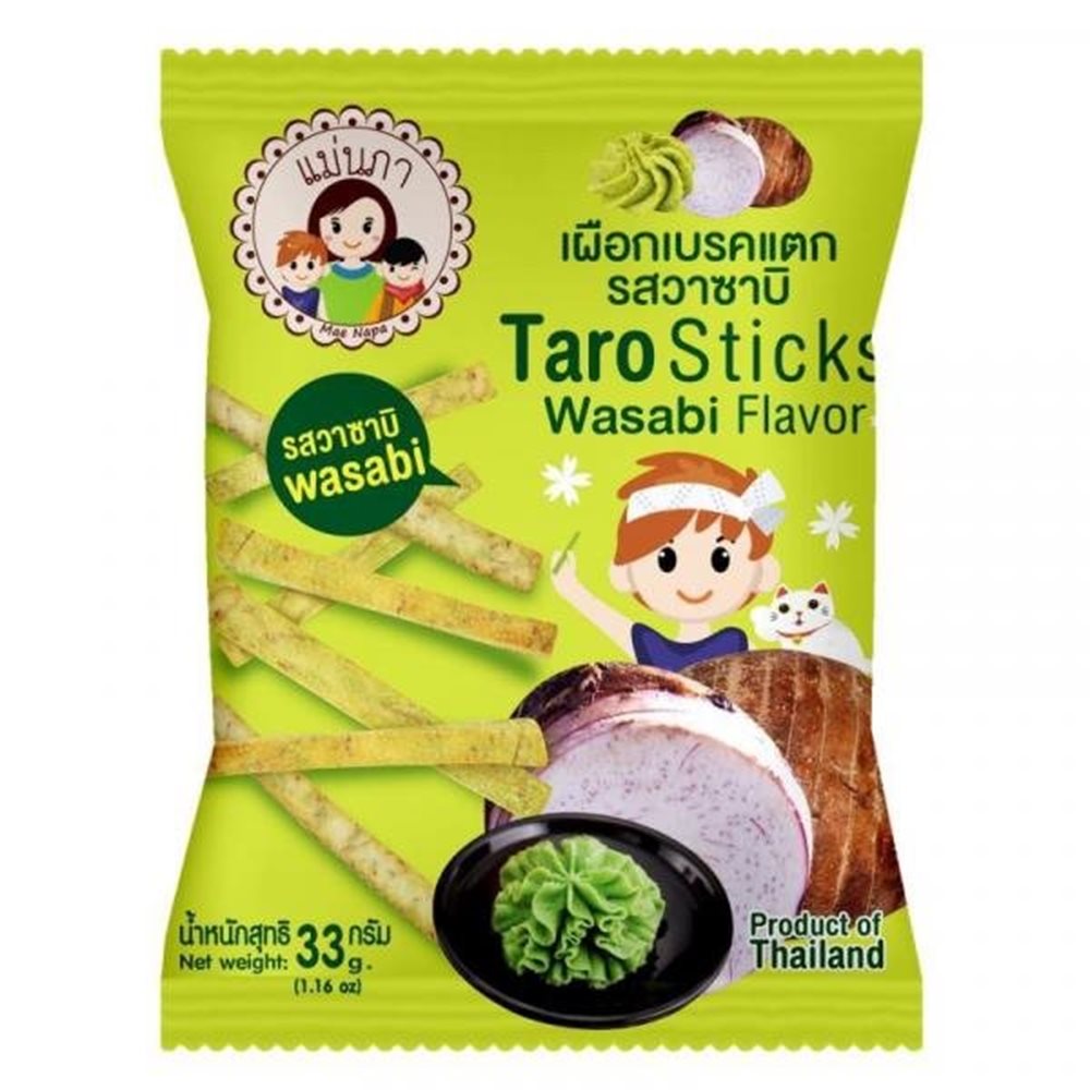 Picture of TH | Mae Napa | Taro Sticks Wasabi Flavor | 48x33g.