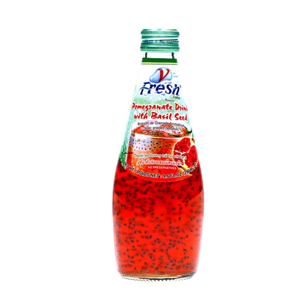 Picture of TH | V-Fresh | Pomegranate Drink with Basil Seed | 24x290ml.