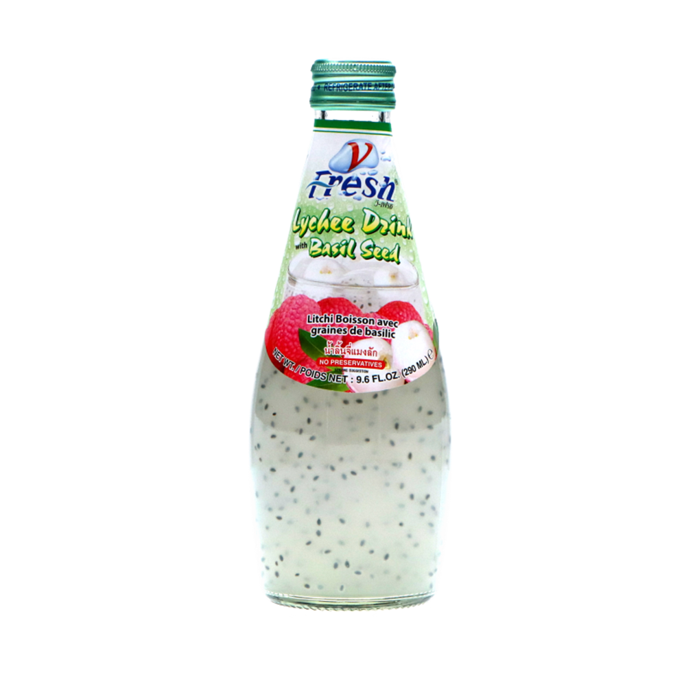 Picture of TH | V-Fresh | Lychee Drink with Basil Seed | 24x290ml.