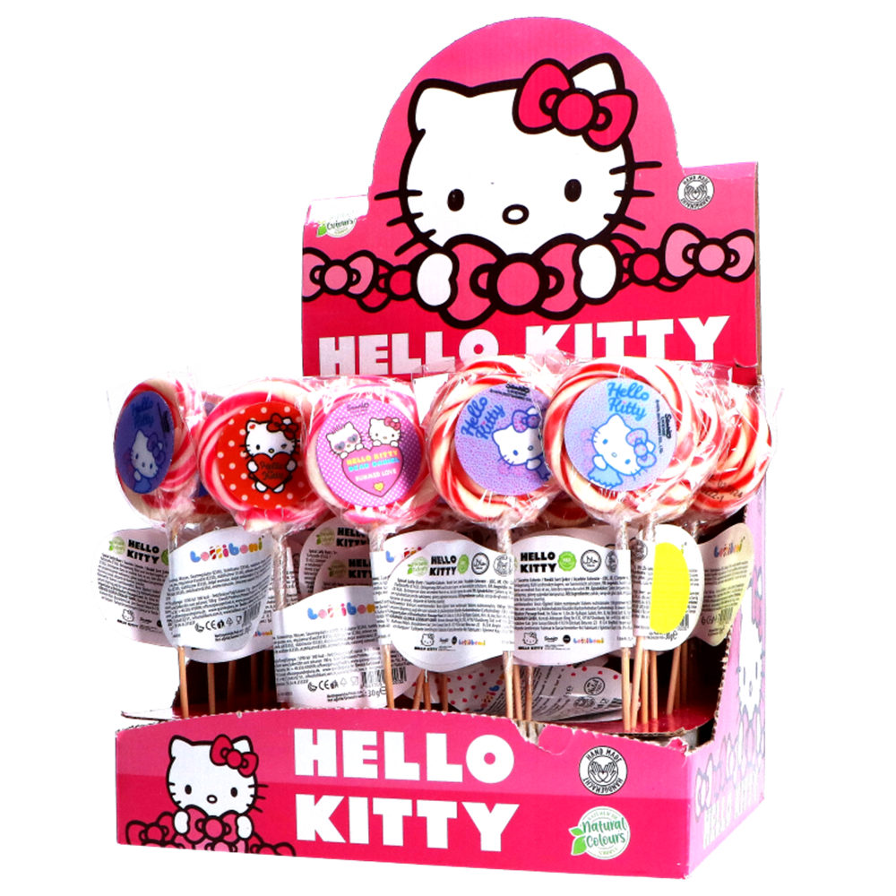 Picture of EU | Lolliboni / Hello Kitty | Handmade Lollypop -2D Sticker | 50x30g.