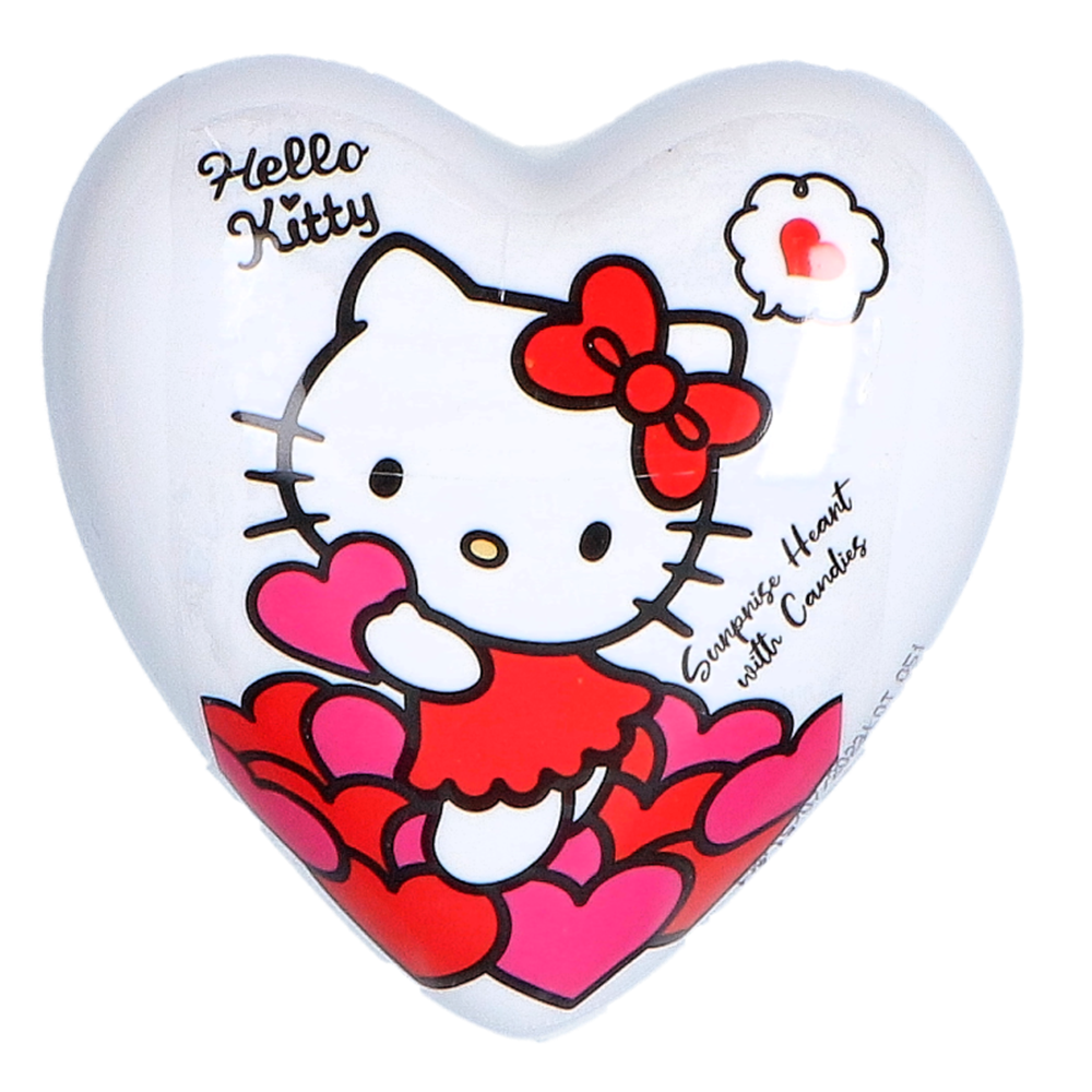Picture of EU | Lolliboni / Hello Kitty | Surprise heart with Candies | 24x4g.