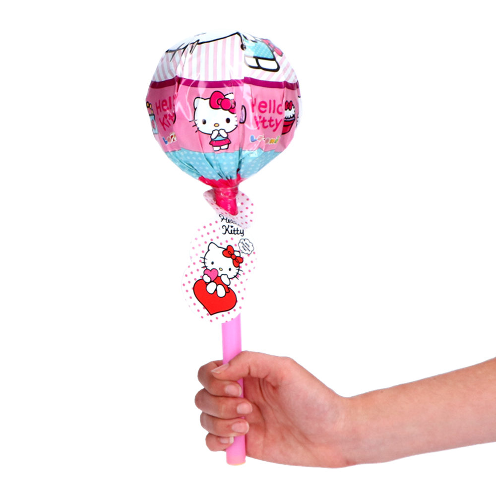 Picture of EU | Lolliboni / Hello Kitty | BIG Lollypop with Candy and Toys | 50x36g.