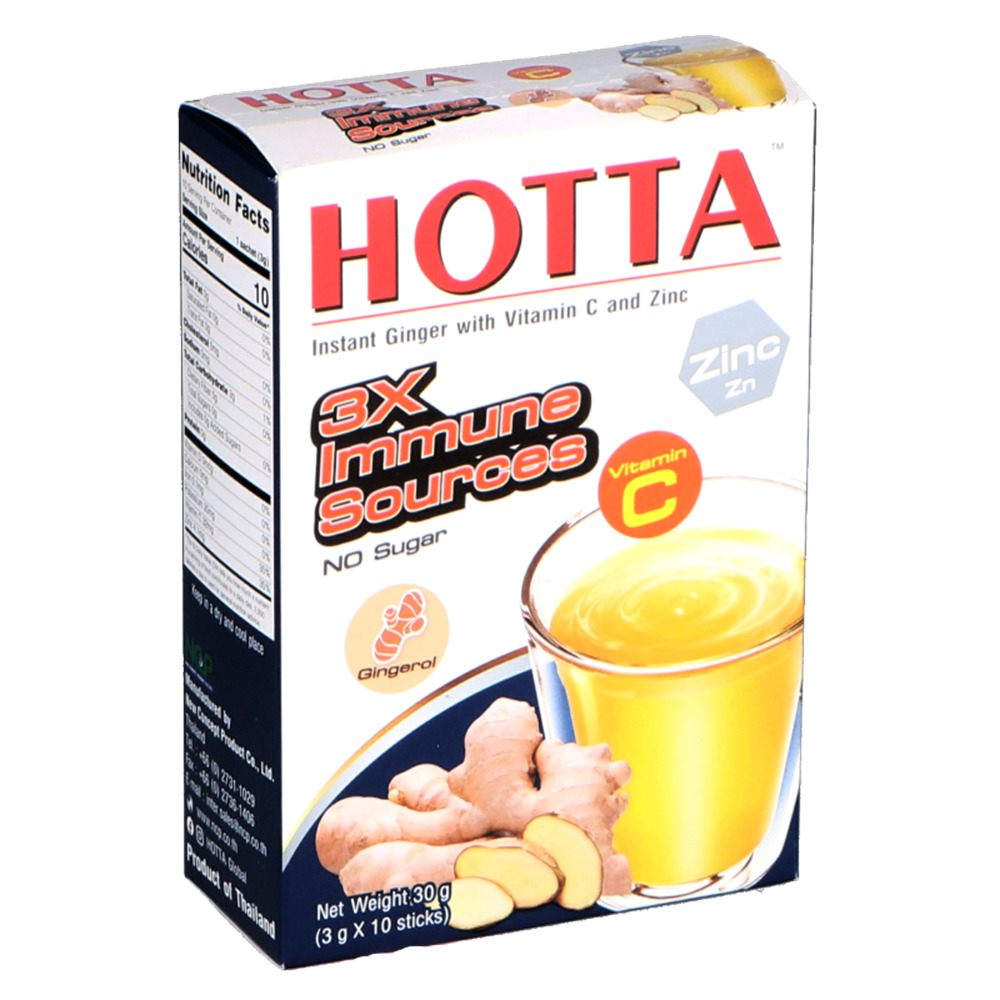 Picture of TH | Hotta | Instant Ginger with Vitamin C & Zinc - No | 24x30g.