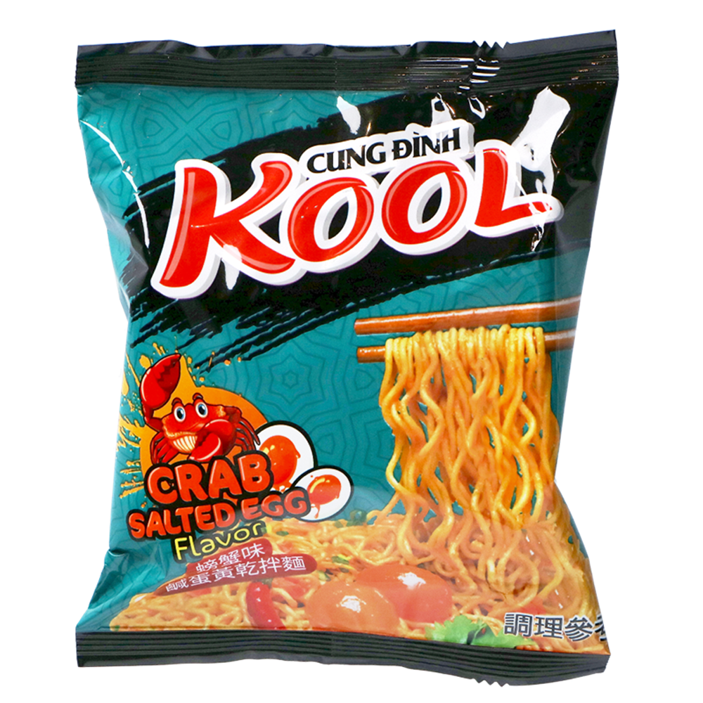Picture of VN | Cung Dình - Kool Brand | Instant Noodles - Crab Salted Egg | 12x4x92g.