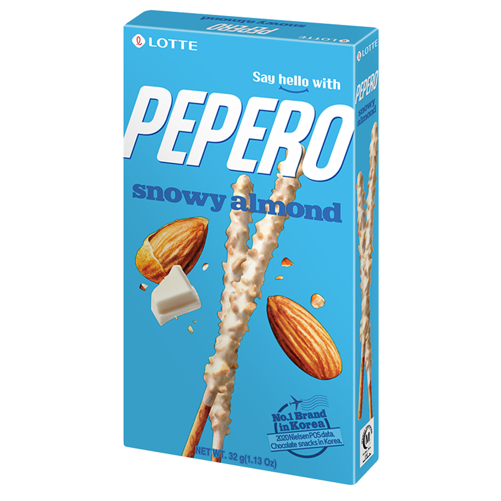 Picture of KR | LOTTE | Pepero - Snowy Almond Sticks | 40x32g.