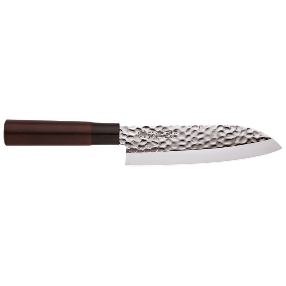 Picture of JP |Tokyo Design Studio | Knife SS Santoku Hammered Style (Brown 16.5cm.) | 1 piece