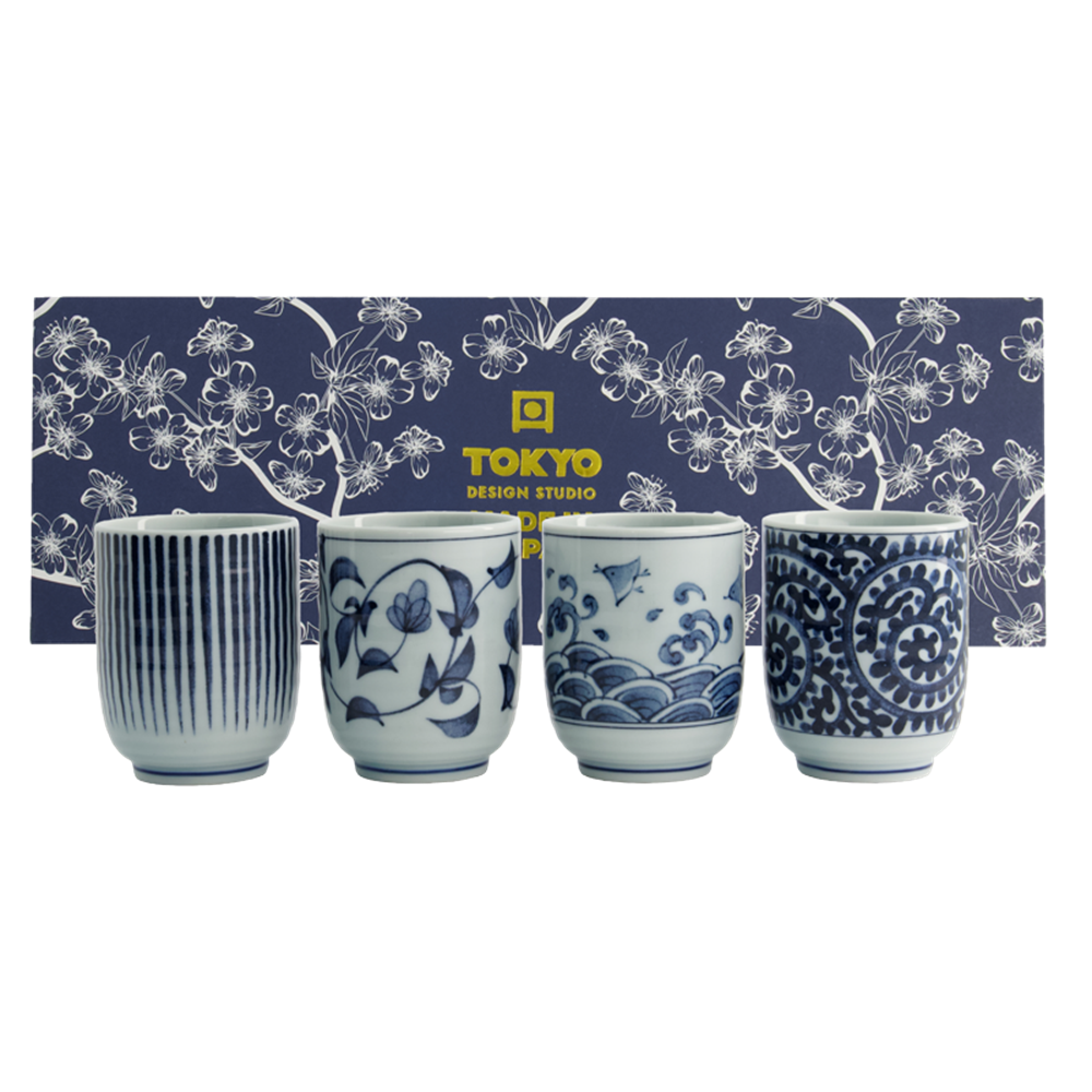 Picture of JP Teacup Giftset 4pcs 6.5x7.5cm 160ml Type A