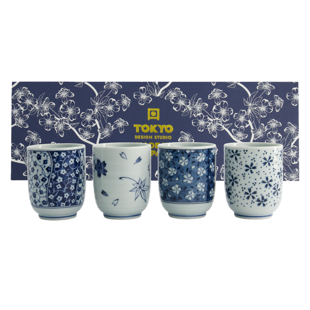 Picture of JP Teacup Giftset 4pcs 6.5x7.5cm 160ml Type B