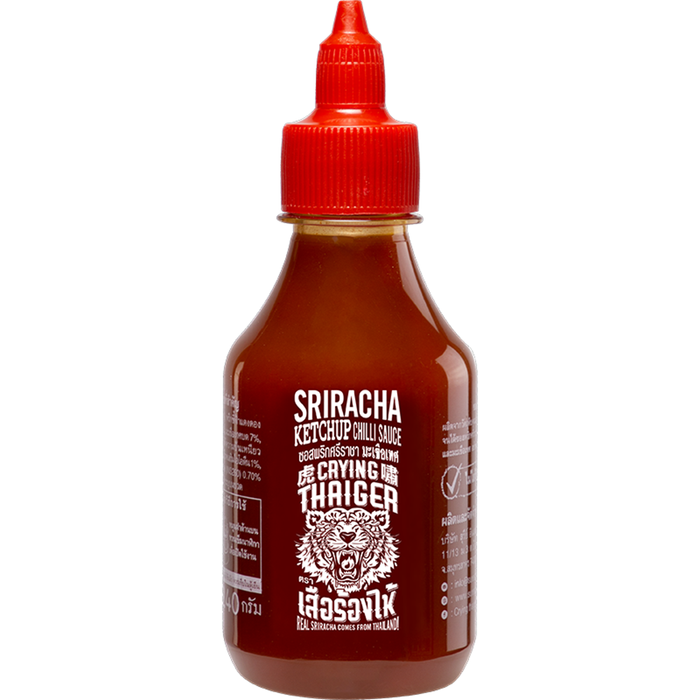 Afbeelding van TH | Crying Thaiger | Sriracha Chilli Sauce - Ketchup | 12x200ml.