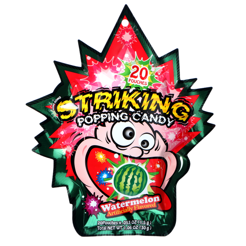 Picture of HK | Striking | Popping Candy - Watermelon Flavor | 4x12x30g.