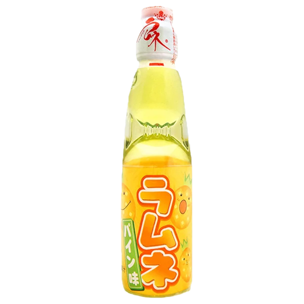 Picture of JP | HATA KOSEN | Ramune Pineapple Soda Pop Drink | 30x200ml.