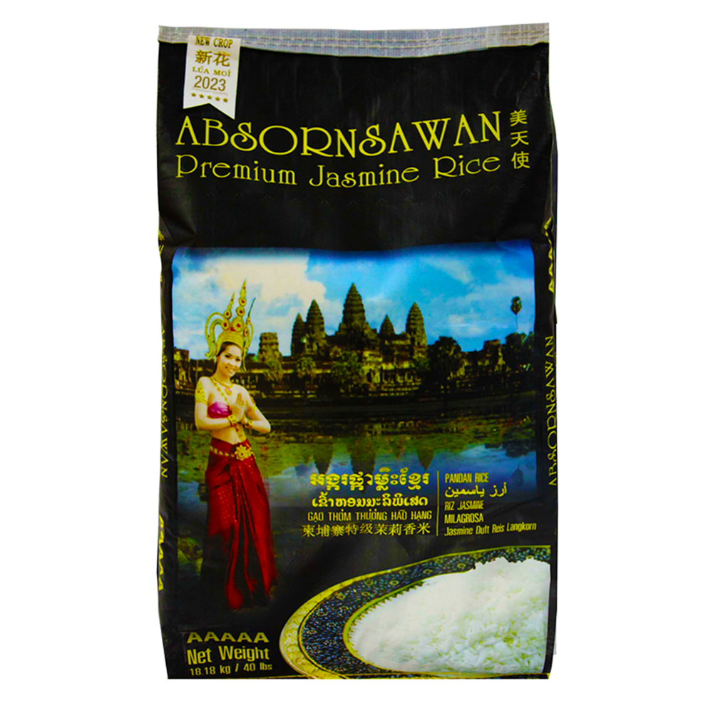 Picture of KH | Absornsawan | Cambodian Jasmin Rice 100%  NEW Crop 2023 | 18,18kg.