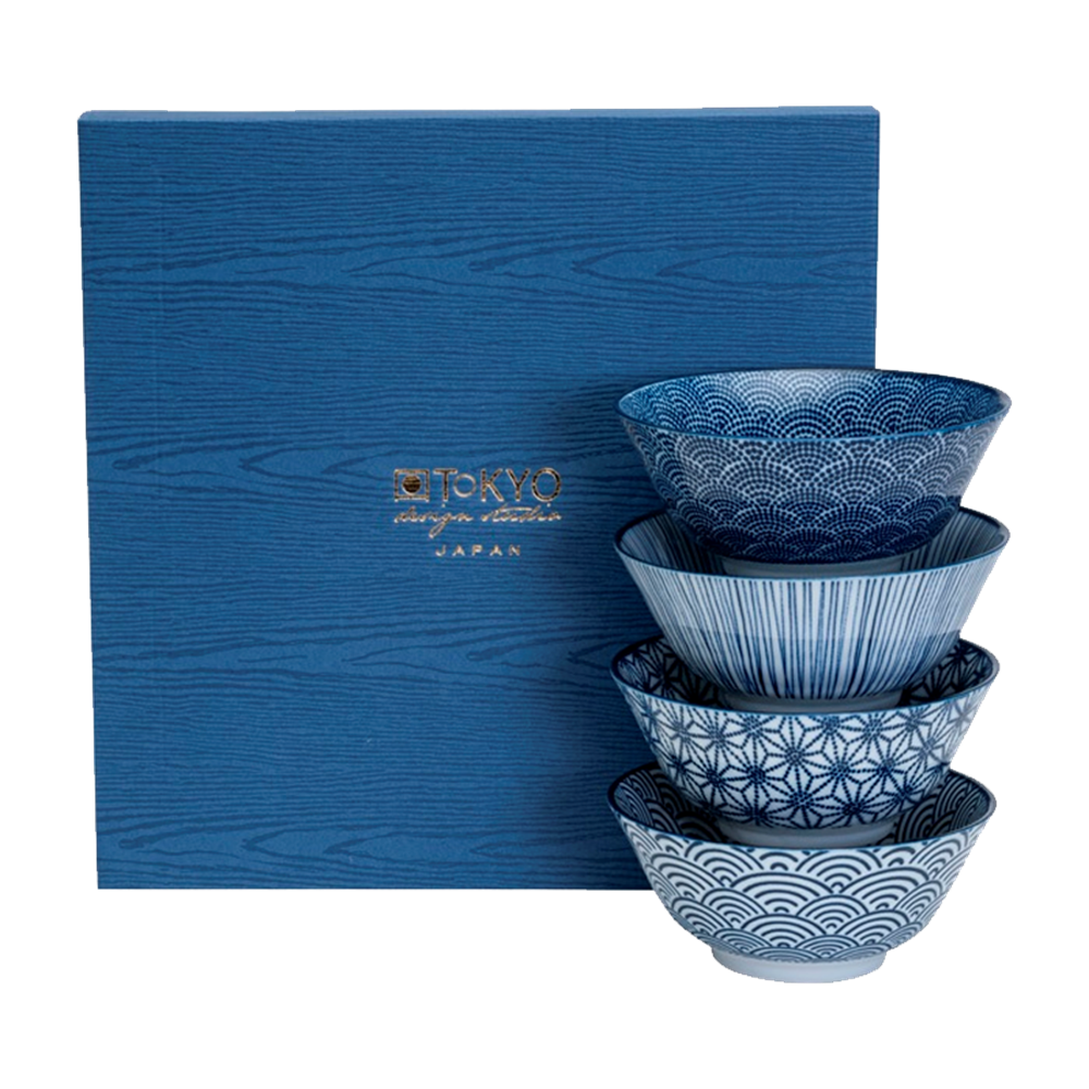 Picture of JP | Tokyo Design Studio | Nippon Blue, Giftset Tayo Bowl (500ml.) | 1 set