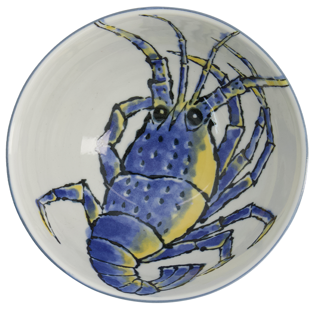 Picture of JP Seafood Bowl Ebi Blue (16x8.5cm.)