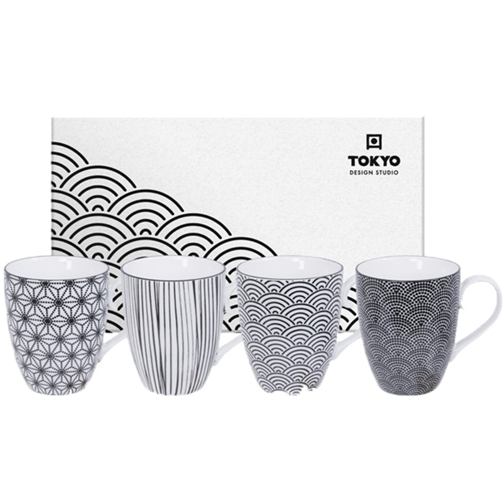Picture of JP | Tokyo Design Studio | Nippon Black, Mug Giftset (8.5x10.2cm, 380ml.) | 1 set