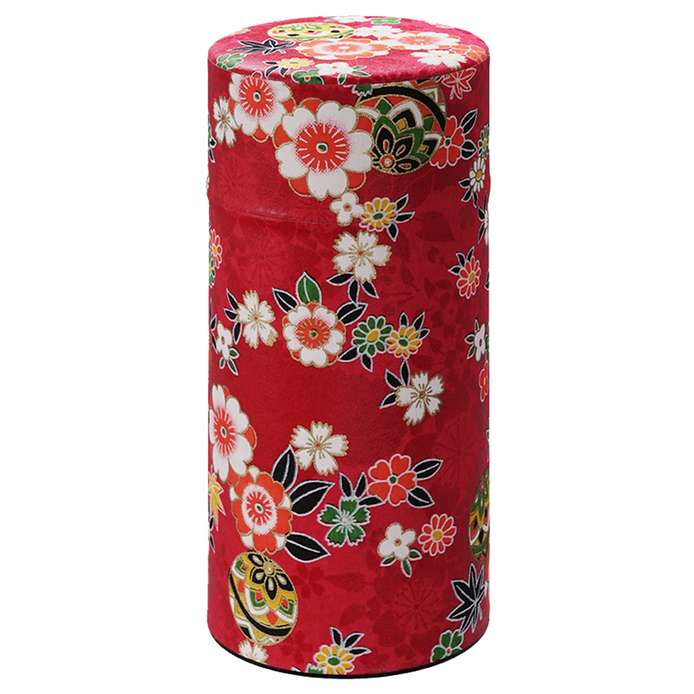 Picture of JP Tea Container SS Red Flower (200g.)