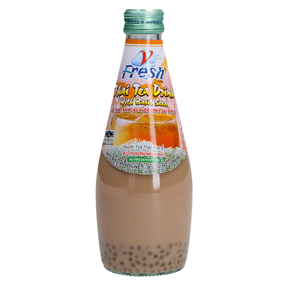 Picture of TH | V-Fresh | Thai Tea with Basil Seed | 24x290ml.