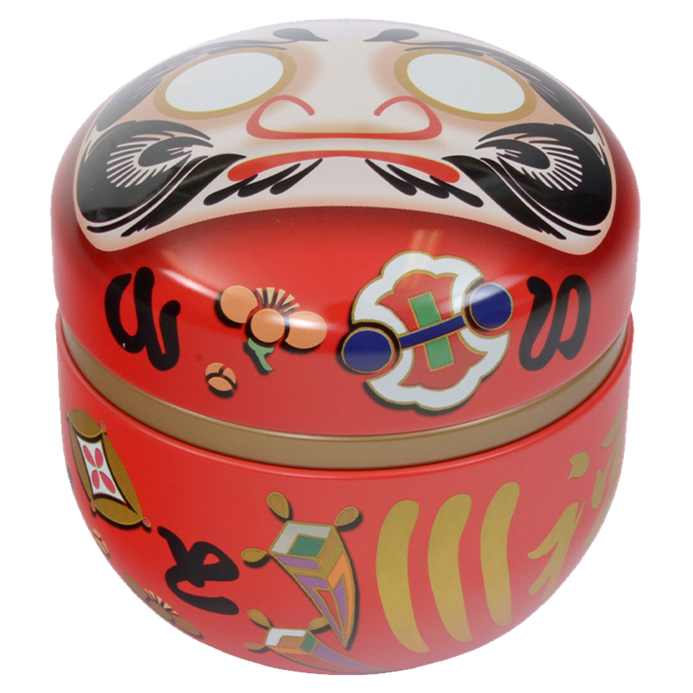 Picture of JP Tea Container SS Daruma Red (100g.)