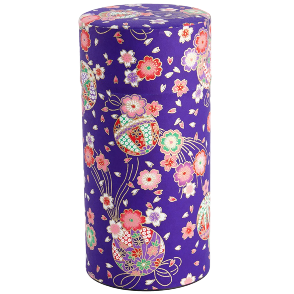 Picture of JP | Tokyo Design Studio | Tea Container SS Purple Flower (200g.) | 6pcs.