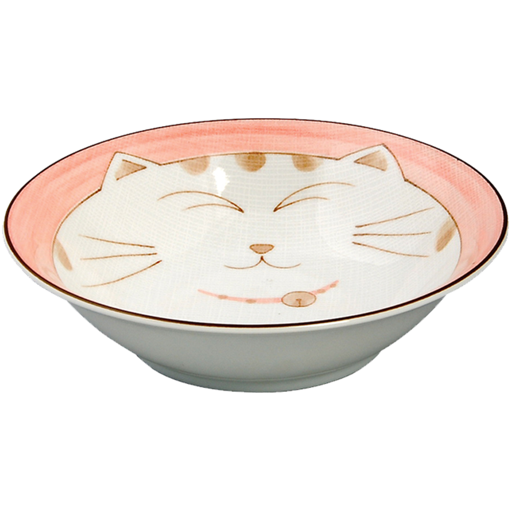 Picture of JP | Tokyo Design Studio | Kawaii Bowls, Lucky Cat Pink (450ml.) | 10pcs.