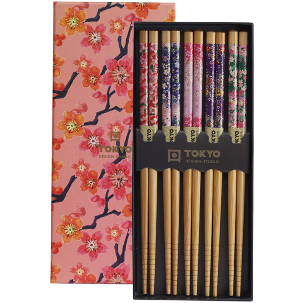 Picture of CN | Tokyo Design Studio | Chopsticks Giftset Mixed Designs - 5 Pair | 10 sets