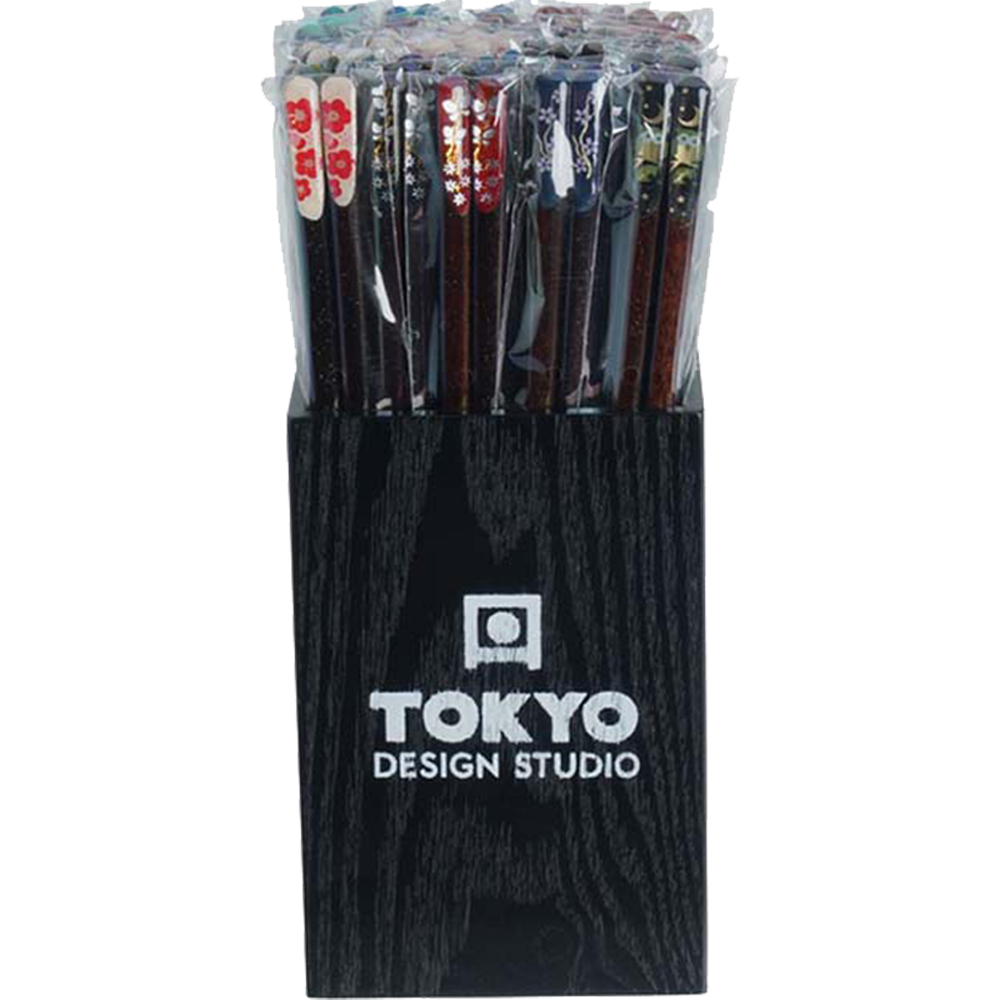 Picture of CN | Tokyo Design Studio | Chopsticks Box Assorted Tensoge - 50 pair | 1 set