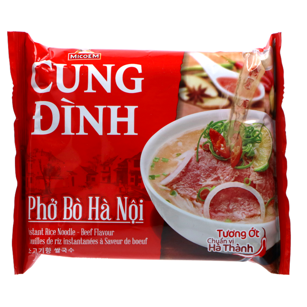 Picture of VN | Cung Dình | Instant Rice Noodles  - Pho Bo - Beef  - Bag | 30x70g.