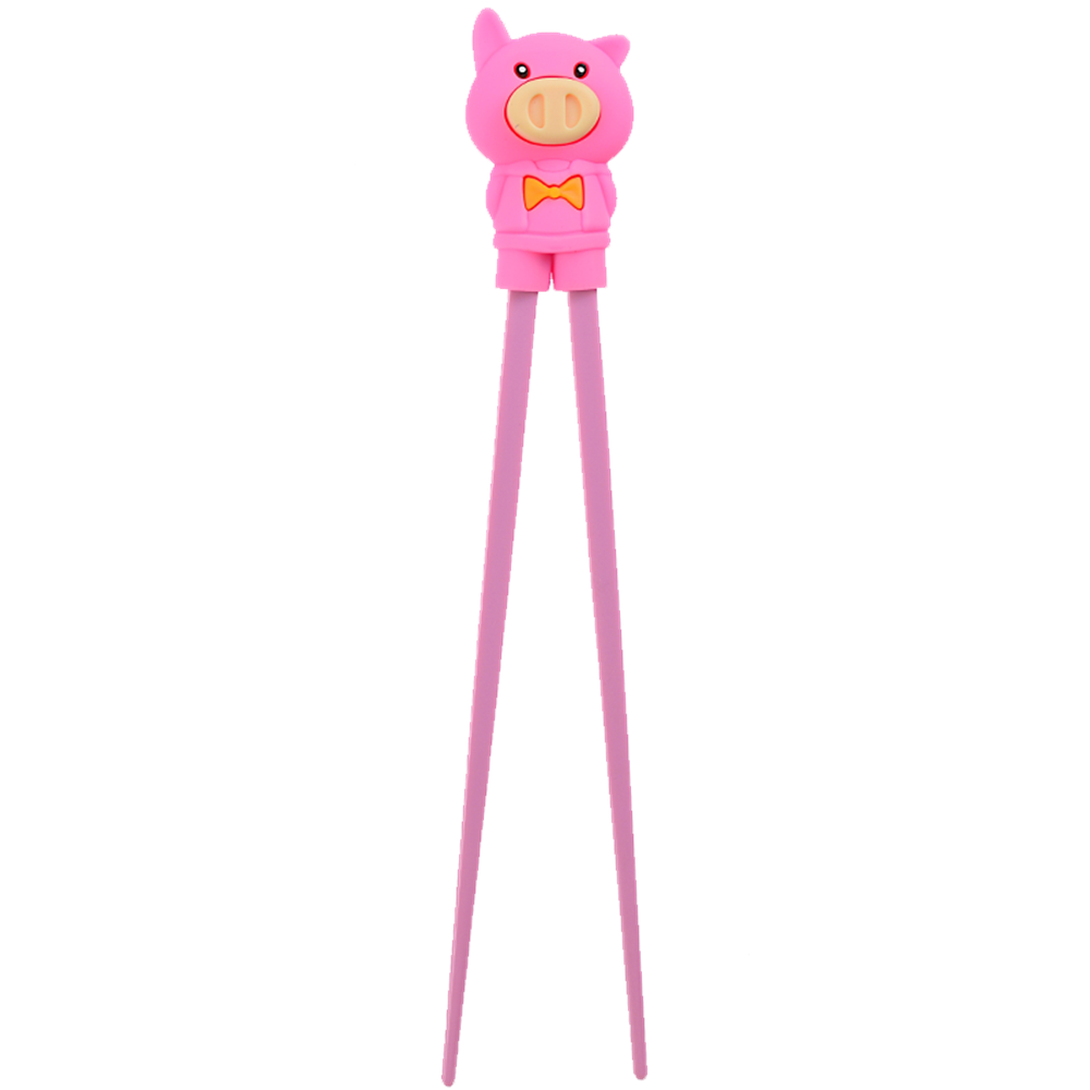 Picture of CN | Tokyo Design Studio | Children Chopsticks Pig Boy Pink (22cm.) | 24pcs.