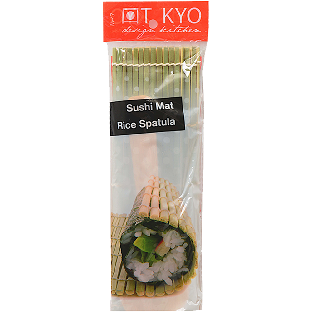 Picture of JP | Tokyo Design Kitchen | Sushi Mat with Spoon Bamboo (24x24cm.) | 10pcs.