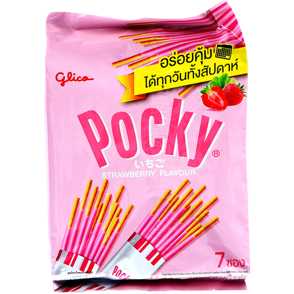 Picture of TH | Glico | Pocky Biscuit Stick Strawberry | 20x147g.